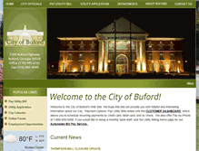 Tablet Screenshot of cityofbuford.com